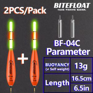 TEMU 2pcs 낚시 발광 전자 플롯 낮과 밤 듀얼 사용 두꺼운 플롯 높은 투과율 LED 라이트 스틱 대형 플로티비티 5g-18g 짧은 스타일로 긴 거리 캐스팅에 CR425 사용