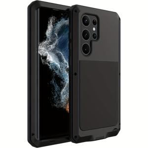 TEMU 강력하고 내구성이 뛰어난 충격 방지 폰 케이스, for Galaxy S25, S24, S23, S22, 및 S21 Ultra Plus를 위한 디자인, 금속 디자인, 스크린 보호기, 및 완전한 먼지 방지 기능을 갖추고 있습니다.