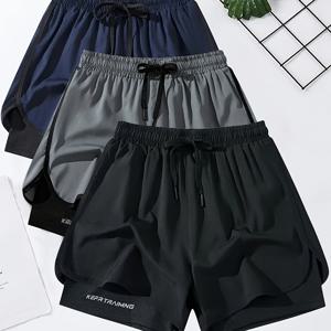 TEMU 1pc 남성 운동 반바지 - 