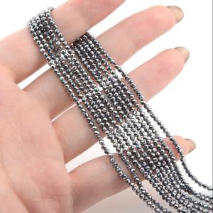 TEMU 천연 테라헤르츠 스톤 비즈 - 면처리된 라운드 & 큐브 보석 구슬 (2mm, 3mm, 4mm) - DIY 주얼리 제작용, 목걸이, 팔찌, 귀걸이 - 긴 스트랜드 (39cm) - 펜던트, 체인, 선물용 우아한 세련된 핸드메이드 액세서리 공예 비즈|비즈목걸이