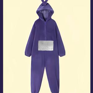 TEMU 1개 안테나 베이비 목욕가운 점프수트, 할로윈 카툰 코스프레 미니 점프수트 후드 목욕가운, 초소프트 플란넬 성인용 파자마, 귀여운 카툰 안테나 베이비 커플 점프수트 목욕가운 목욕타월 욕실용품|코스프레|샤워가운