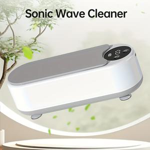 TEMU FEIYBA 1개 초소음 보석 청소기, 디지털 스크린이 있는 USB 충전식, 안경, 시계, 메이크업 브러쉬 청소용 360° 고주파 진동 기능, 깊은 청소 시스템을 갖춘 컴팩트 디자인으로 현대적인 홈 클리닝 도구