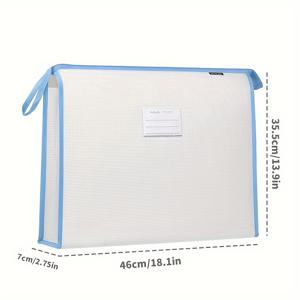 TEMU 1pc A3 두꺼운 EVA 지퍼 포켓 - 아트 용품, 문서 보관 및 분류, 오래 지속되는 사용, 아트 용품 정리함|현대 스타일 포켓|내구성 있는 지퍼 클로저, 스케치북 정리함