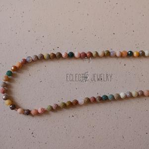 TEMU 120개 2mm 자연적인 페이스팅 알라산 자스퍼 돌 비즈 - DIY 귀걸이, 팔찌, 목걸이 제작용 느슨한 비즈 보석 만들기 - 손수 제작된 액세서리, 밝은 색상 및 광택된 마무리, 보석 만들기용 비즈, 목걸이 만들기 용품, 독특한 광물 비즈, 광택된 비즈