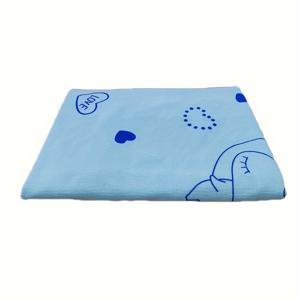 TEMU 여성용 초경량 마이크로파이버 목욕가운 타월 - 카툰 하트 & 토끼 디자인, 초소형 부드러운 흡수 빠른 건조 홈/해변/스파용 다목적 목욕타월, 착용 가능한 비치웨어, 스파스타일 로브, 편안한 핏|비치타올|샤워가운