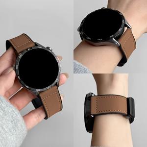 TEMU 1개 합성 가죽 시계 밴드, 마그네틱 버클 포함, Huawei GT/Samsung Galaxy Watch Active 2 40mm 44mm, Active 40mm, Galaxy Watch 3 41mm, Galaxy Watch 4 20mm 22mm, Gear S2용 - 컴포트 스트랩