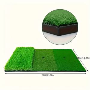 TEMU 1개 PP 골프 타격 매트 30*60cm/*23.62인치 - 실내/외용 스윙 연습 패드, 인공 잔디 골프 타격 매트