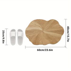 TEMU 미끄럼 방지 고무 뒷면이 있는 욕실 매트, 부드럽고 흡수력 좋은 빠른 건조 바닥 러그, 샤워나 욕조 사용 및 실외 도어 매트로 적합. 홈 데코 & 욕실 스타일링에 이상적