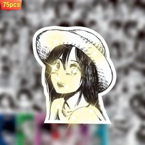TEMU 75pcs 마법 실현 애니메이션 A-O-TiTaN 스티커 - 폰 케이스, 수하물, 노트북, 물병용으로 사용할 수 있는 밝은 방수 스티커 - 애니메이션 팬을 위한 완벽한 선물, 귀여운 애니메이션 스티커, 노트북 장식, 재미있는 디자인, 고품질 프린트