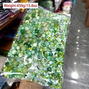 TEMU /백 DIY 유리 쌀 비즈 스트링 비즈, 할로윈 및 크리스마스 DIY 비즈 장식, DIY 보석 만들기 액세서리, 팔찌 목걸이 귀걸이 액세서리, 우아한 DIY 선물|귀걸이|목걸이|팔찌
