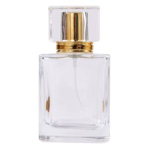 TEMU 50ml 유리 스프레이 병 - 향수 없는, 휴대용, 여행용 화장품 용기, 황금 뚜껑이 있는 향수 또는 제품에 적합, 향수 병|아름다운 미적|광택