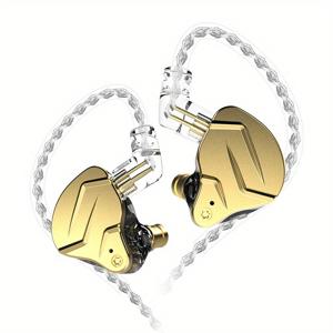 TEMU KZ ZSN Pro X 듀얼 드라이버 HiFi 유선 이어폰