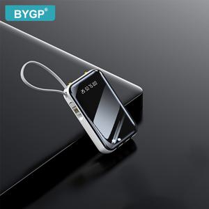 TEMU BYGP 10000mAh 휴대용 파워 뱅크, LED 디스플레이, USB Type-C 및 USB 충전, 범용 호환성, iPhone/Android용 비상 백업 리튬 폴리머 배터리 팩, 플래시 라이트 포함, 퀵 충전, 휴일 선물 아이디어|보조배터리|보조배터리20000|후레쉬