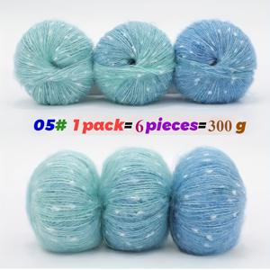 TEMU 6개 세트 부드러운 그라데이션 말레드 원사 묶음 - 각 300g, 파스텔 무지개 색상 (연두, 라벤더, 옐로우, 혼합, 코랄, 크림, 핑크, 블러쉬), 포근한 프로젝트용 푹신한 울 혼방 니트 원사, 포근한 니트 프로젝트 | 그라데이션 원사 | 울 혼방 원사