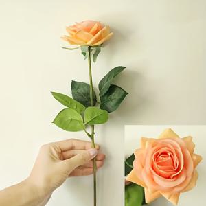 TEMU 10개 리얼 터치 인공 장미 - 소프트 핑크 & 화이트 그린리, 유지보수 없는 꽃 홈 데코, 발렌타인데이/어버이날/크리스마스 선물용 - 내구성 있는 폴리에스터 부케, 테이블 세팅, 장식용 장미, 휴일 장식, 로맨틱한 꽃, 생생한 꽃잎, 선물 쇼퍼