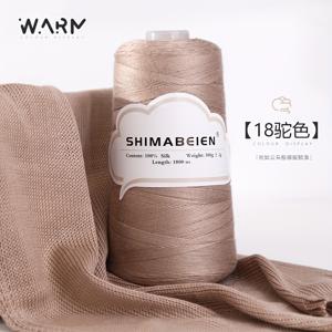 TEMU 300g (10.5oz) 대용량 No.7 중간 미세 실크 실, 가볍고 통기성 좋은 여름 수제 손뜨개 실, 고급스러운 매달림감, 답답하지 않은 크로셰 베스트, 드레스 및 반팔 등 전문 아이템