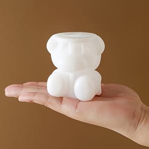 TEMU 4개 세트 귀여운 3D 실리콘 몰드, 베이킹 젤리 몰드, 35ml, 젤리 만들기, 디저트 공예, 재미있는 디자인, 곰 모양, 유연한 몰드, 논스틱 표면, DIY 애호가, 부모님용