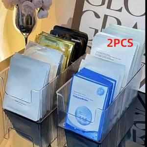 TEMU 아크릴 화장대 수납 박스, 마스크 정리함, 다용도 코스메틱 보관함, 메이크업 및 제품 정리에 적합한 드레싱 테이블 & 서랍 정리함, 홈 스토리지 용품