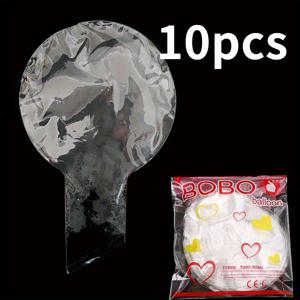 TEMU 10팩 20인치 와이드 넥 보보 풍선 - 직경 6cm 투명 버블 풍선, 웨딩·생일 파티 장식용 - 전기 불필요, 고급 선물박스 포장, 하트형 풍선, 크리스마스·할로윈 , 테마풍선, 재사용 가능 가랜드, 호일 파티 풍선, 이벤트 플래너, 휴일 장식