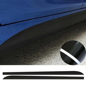 TEMU For BMW E46, E60, E90, E92, E93, F20, F21, F30, F31, F32, F33, F34, F15, F10, F01, F11, F02에 적합한 2개 세트 3D 카본 섬유 사이드 도어 하단 스티커