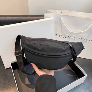 TEMU 1개 한국 스타일 크로스바디 백, 귀여운 밀 다층 나일론 패브릭 파우치, 새로운 질감의 숄더 암피트 체스트 백 허리 가방