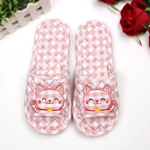 TEMU [] 복고양이 3중 쿠션 층간소음방지 쿠션 면 거실화 거실 실내화 실내 슬리퍼