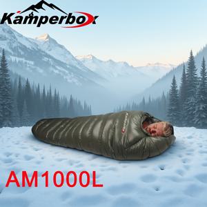 TEMU AM1000L 더블 슬리핑백 - 1.8kg 두꺼운 겨울용 보온 슬리핑백, 다운 & 덕 다운, 20-39°F 추위, 6'6' 높이, 지퍼 클로저, 캠핑, 하이킹, 야외 모험용, 엄마 모양, 내구성 있는 원단, 고품질 슬리핑백, 캠핑 장비