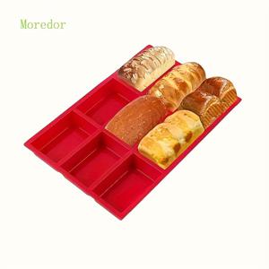 TEMU MOREDOR 레드 9피스 실리콘 베이킹 팬 세트 - 논스틱 내열성 케이크, 빵, 프렌치 프라이용 3D 디자인 미니 팬 포함, 에르고노믹 핸들, DIY 베이킹 및 주방용품, 플레이도우 몰드