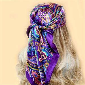 TEMU 1pc 90 * 90cm 사각 스카프 야외 샤울 여성용 새로운 목 따뜻한 네 сез온 얇은 인쇄 수건 패션 대형 수건 패션 에어컨 방 따뜻한 스카프 터미닉 호수 블루 퍼플 레드 헤드 스카프