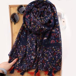 TEMU 1개 180 * 85cm 헤드스카프, 인기 프린트 따뜻한 스카프, 신상 얇은 머리띠, 계절용 아웃도어 손수건, 여성 비치 타월, 패션 숄