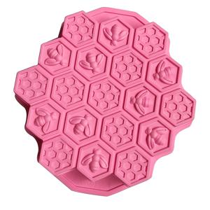 TEMU 싱글 베이킹 트레이 실리콘 케이크 몰드 실리콘 베이킹 몰드 3D 입체 성형 허니콤 몰드 DIY 쿠키 블록, 허니 블록, 비누, 쿠키 등에 적합 다기능 장면 사용 고온 저항성 쉬운 벗겨짐 및 변형