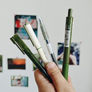 TEMU 4pcs 빈티지 그린 브러시 펜 세트 - 다양한 유연한 닙 캘리그라피 펜, 빠른 건조 잉크, 부드러운 브러시 필기구, 핸드레터링, 저널링 및 아트 프로젝트용|캘리그라피