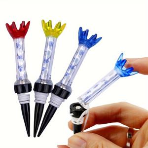 TEMU 3pcs 골프 티 세트 - 내구성 있는 철, 다색 (흰색, 파란색, 빨간색) - 골프 애호가를 위한 이상적인 선물, 골프 액세서리|골프티
