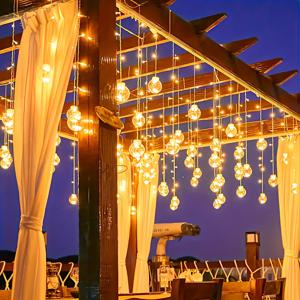 TEMU 108 LED 페어리 라이트, 3.0m 스트링 - 12개 투명 구형 전구, 배터리 구동 플러그 불필요, 벽걸이 가능한 크리스마스, 발렌타인데이 & 생일 실내 휴일 장식 | 클래식 스타일 메탈릭 마감