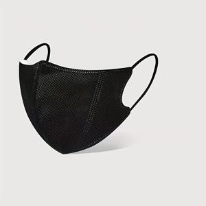 TEMU 30개입 우아한 3D 마스크 - 슬림핏 얼굴 커버, 개별 포장, 소프트 비흡수 소재, 데일리 & 정장용 - 메이크업 호환 가능 (남성 & 여성) 일회용 마스크 (30매)