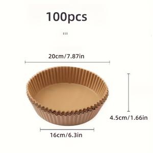 TEMU 100pcs 오일 방지 식품 등급 베이킹 종이 에어 프라이어용, 비누처리되지 않은 원형 일회용 종이, 50pcs 비스듬한 에어 프라이어 종이 패드, 다기능 및 청소가 쉬움, 부활절, 어머니의 날, 아버지의 날을 축하하는 데 이상적