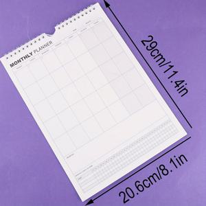 TEMU 시크하고 미니멀한 벽 달력 1개, 다양한 디자인으로 구성된 자가관리 펀치 카드 플래너, 계획 및 개인 조직에 이상적, 개학을 위한 친구에게 완벽한 선물