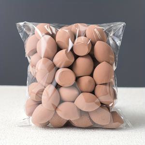 TEMU 60개 미니 메이크업 스펀지, 리퀴드 & 파우더용 퍼펙트 블렌딩 뷰티블렌더, 라텍스 프리 다색 습식/건식 사용 가능, 모든 피부톤에 적합한 베이지 컬러