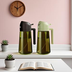 TEMU 2개입, 16oz/470ml BPA 프리 식품용 올리브 오일 스프레이어 - 빛 차단 디자인 & 보호 포장, 주방 요리 및 에어프라이어·야외 바베큐용 | 플라스틱 없는 현대식 조리 도구, 컴팩트 미스트 병, 내구성 강한 소재, 건강한 요리 준비, 음식 안전 재질, 키친 미스트 병|에어프라이어|오일스프레이