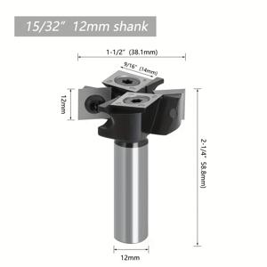 TEMU 8mm 12mm 또는 12.7mm 샹크 라우터 비트 밀링 커터 초경 목공 비트 인서트 스타일 스포일보드 인덱서블 드릴