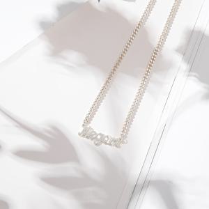 TEMU 맞춤형 네임/텍스트 각인 가능한 개인화 목걸이 - 스테인리스 스틸 체인, 커플, 가족, 생일, 결혼식을 위한 독특한 선물 - 이니셜, 이름, 날짜, 메시지 각인