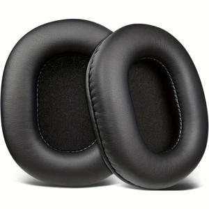 TEMU 아디오테크니카 M50X 이어 패드 교체, ATH M50X M50XBT M50RD M40X M30X M20X MSR7 SX1 모니터 헤드폰용 메모리 폼 이어 컵