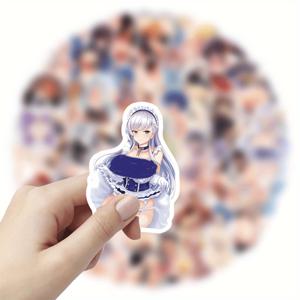 TEMU 성인용 애니메이션 웨이후 스티커 55개 세트 - 생동감 넘치는 PVC 고품질 데칼과 55가지 독특한 애니메이션 캐릭터, 물병, 노트북, 휴대폰, 스케이트보드, 스크랩북 등에 사용 가능한 내구성 있는 스티커, 개인화 스티커 | 생생한 스티커 | 고급 인쇄, 애니메이션 스티커