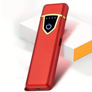 TEMU 터치 스크린, USB 충전 및 배터리 지시자 기능이 있는 충전식 플라즈마 전자 라이터 1개 - 휴대용 포켓 라이터, 충전식 USB 라이터, 충전식 라이터, 세련된 디자인, 내구성 있는 구조