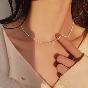 TEMU 고품질 스테인리스 스틸, 반짝이는 스타 목걸이 - 남녀 공용, 아버지의 날 선물, 인기 클래식 천체 체인|남자목걸이|은목걸이