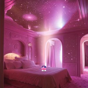 TEMU USB 전원 별과 달 프로젝터 조명 - 회전 돔, 휴일 침실 장식용, 플러그 또는 배터리 전원 (배터리 미포함), 분위기 조명, 무드 조명, 장식용 램프, 플라스틱 구조, 가벼운 디자인, 홈 데코레이터, 파티 플래너