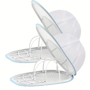 TEMU 모자 세척 케이지 - 식기세척기 및 세탁기 안전한 베이스볼 캡 클리너 홀더, 타원형 디자인, 세탁기/식기세척기에 적합, 압착 방지, 야구 모자·보안모·의류용, 쉬운 청소 패브릭 구조, 식기세척기 사용 가능 액세서리, 통기성 보관 솔루션, WashSafe 소재, 스포츠 애호가용|식기세척기|식기세척기|세탁기