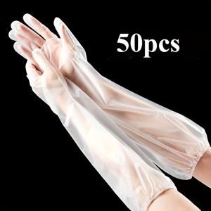TEMU 50개 초장형 주방 청소용품, 내구성과 편안함을 갖춘 식기 세척 및 가정/주방 청소에 적합한 긴 수건, 요리와 설거지를 위한 BPA프리 고품질 재료로 제작된 경량의 유연한 필수 주방 액세서리