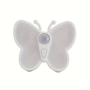 TEMU 1/2/3 나비 LED 야간 조명, 운동 센서가 있는 USB 충전식 벽걸이 캐비닛 조명, 가정, 침실, 옷장, 복도, 계단, 욕실 - 조절 가능한 밝기, 플라스틱 디자인, 충전식 리튬 배터리, 600mAh, 가정용 조명 | 나비 테마 장식 | 조절 가능한 밝기 조명, 나비 장식