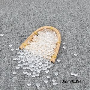 TEMU 2D 플랫, 4mm(1000개)/6mm(400개)/8mm(200개)/10mm(100개) 아크릴 클리어 페이셋드 비즈 DIY 헤어리스스 귀걸이 팔찌 목걸이 폰케이스 체인 키체인 램프 커튼 액세서리